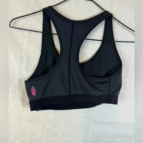 Free People Movement Womens Sports Bra Small Black Performance - Picture 2 of 3